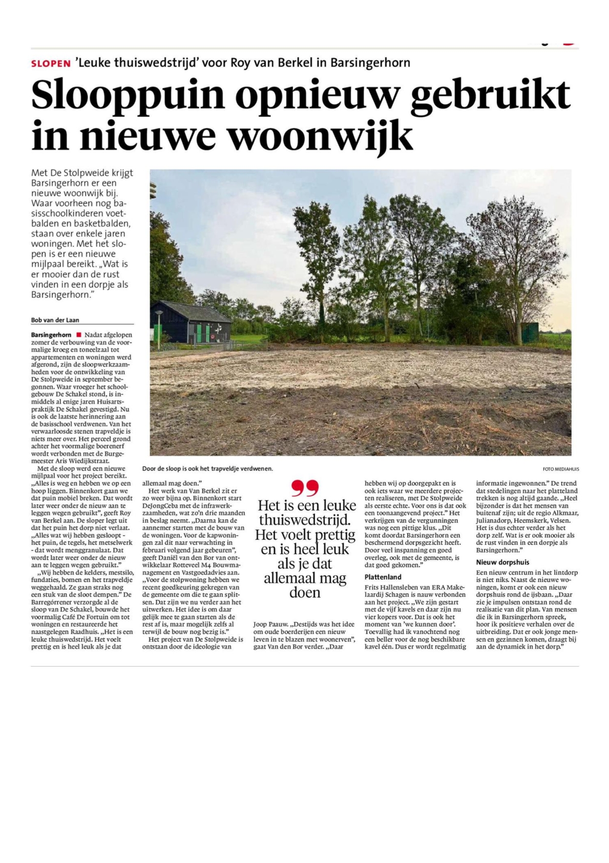 barsingerhorn nieuwbouw rotteveel m4